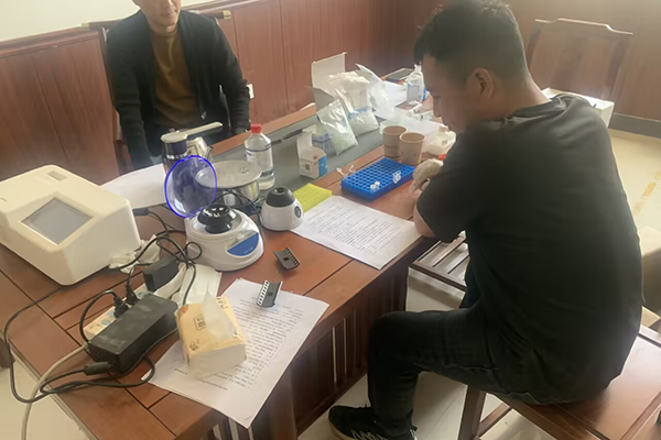 費縣養殖場非洲豬瘟檢測儀培訓